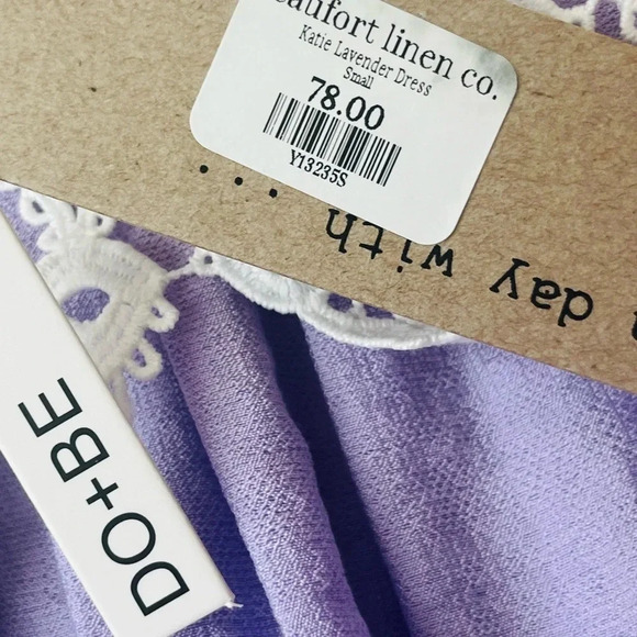 DO + BE Off The Shoulder Lavender Dress - Sz S - NWT - Picture 8 of 10